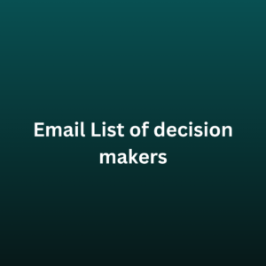 email list of decision makers