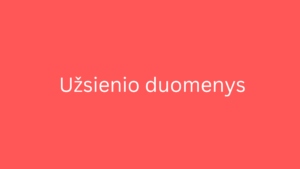 užsienio duomenys